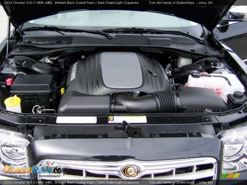 2010 Chrysler 300 C HEMI AWD Brilliant Black Crystal Pearl / Dark Khaki/Light Graystone Photo #18