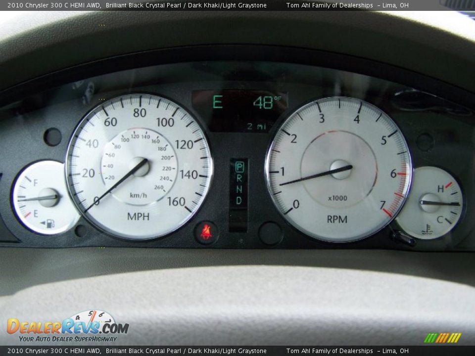 2010 Chrysler 300 C HEMI AWD Brilliant Black Crystal Pearl / Dark Khaki/Light Graystone Photo #19