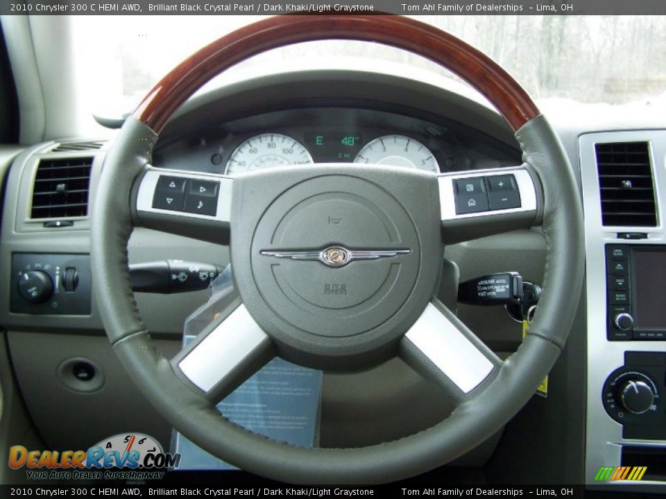 2010 Chrysler 300 C HEMI AWD Brilliant Black Crystal Pearl / Dark Khaki/Light Graystone Photo #20