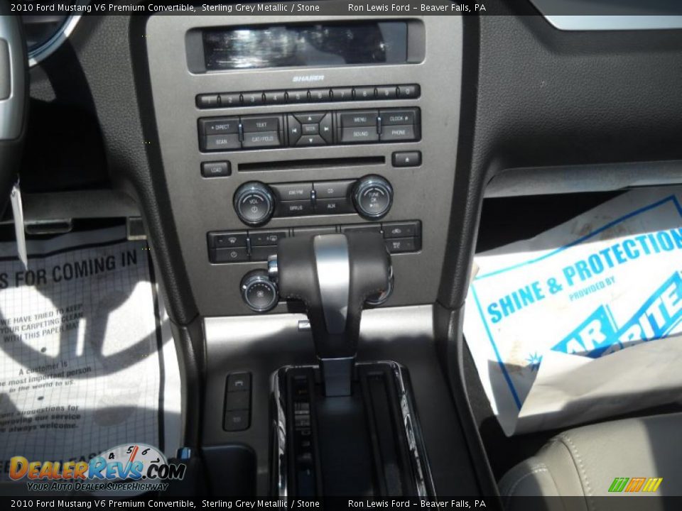 2010 Ford Mustang V6 Premium Convertible Sterling Grey Metallic / Stone Photo #23