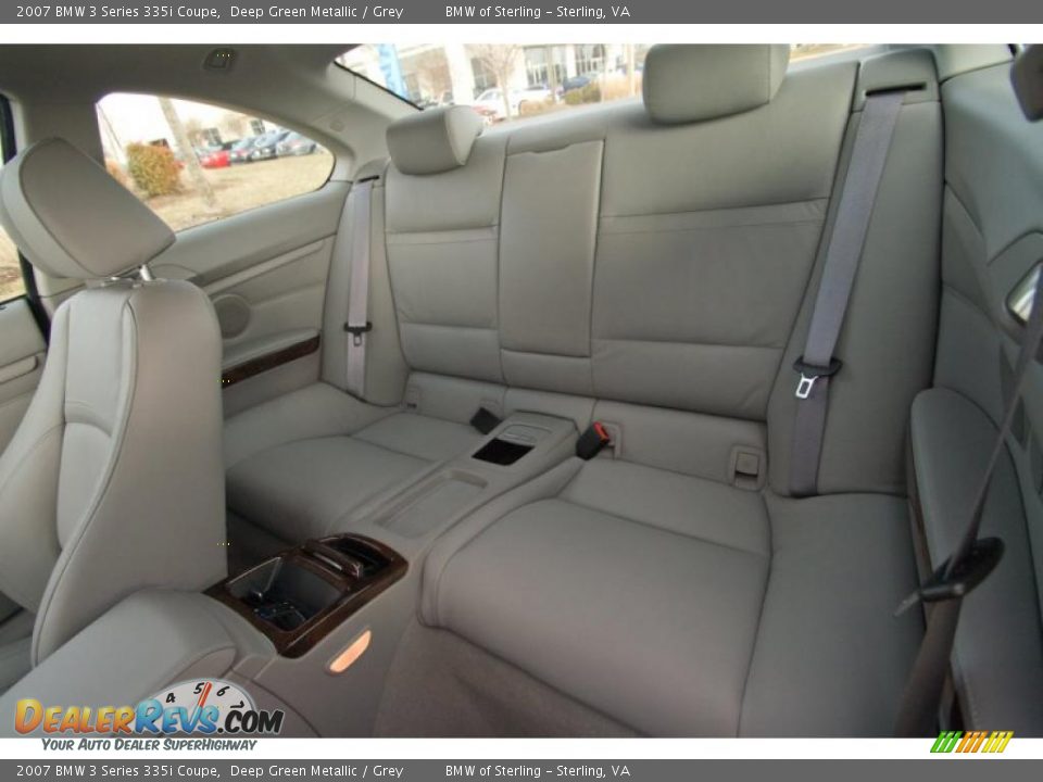 2007 BMW 3 Series 335i Coupe Deep Green Metallic / Grey Photo #10