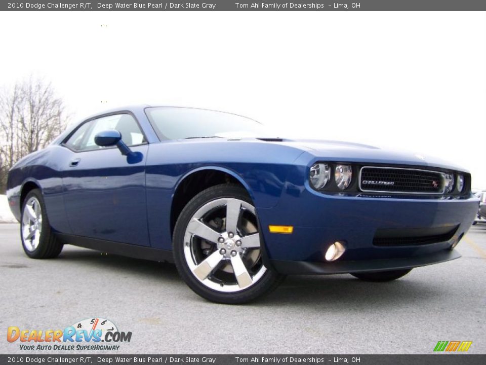 2010 Dodge Challenger R/T Deep Water Blue Pearl / Dark Slate Gray Photo #1