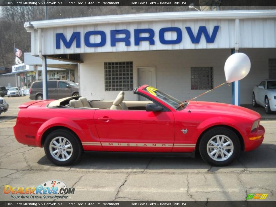 2009 Ford Mustang V6 Convertible Torch Red / Medium Parchment Photo #1