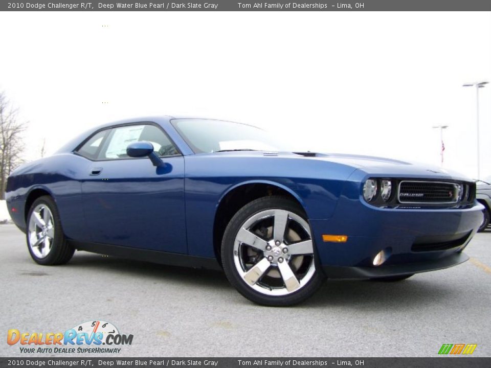 2010 Dodge Challenger R/T Deep Water Blue Pearl / Dark Slate Gray Photo #2