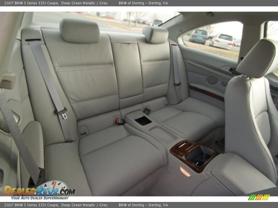 2007 BMW 3 Series 335i Coupe Deep Green Metallic / Grey Photo #12