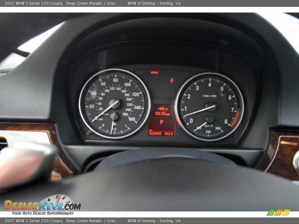2007 BMW 3 Series 335i Coupe Deep Green Metallic / Grey Photo #14