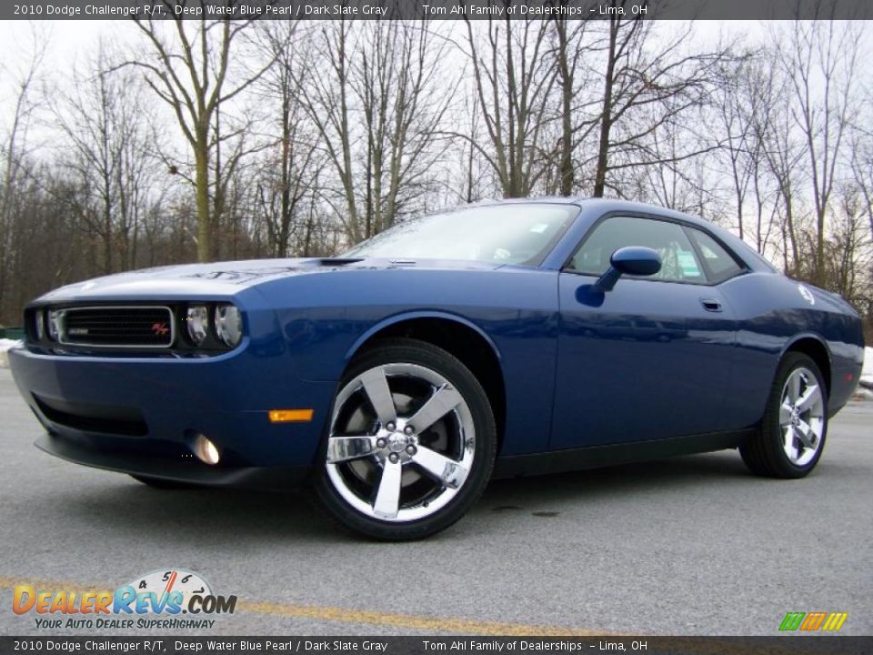 2010 Dodge Challenger R/T Deep Water Blue Pearl / Dark Slate Gray Photo #8