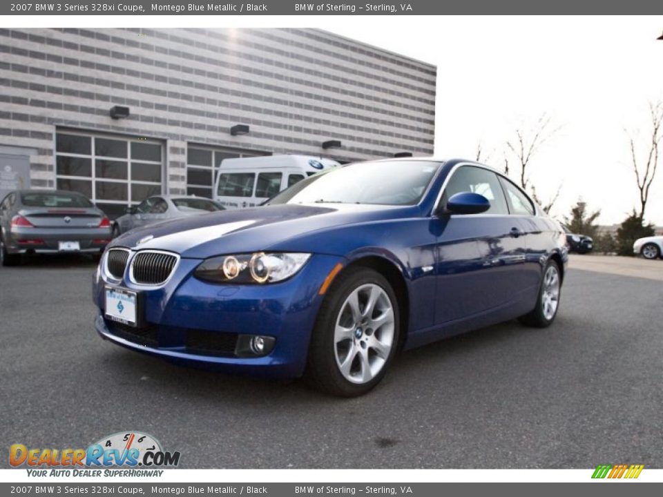 2007 BMW 3 Series 328xi Coupe Montego Blue Metallic / Black Photo #2