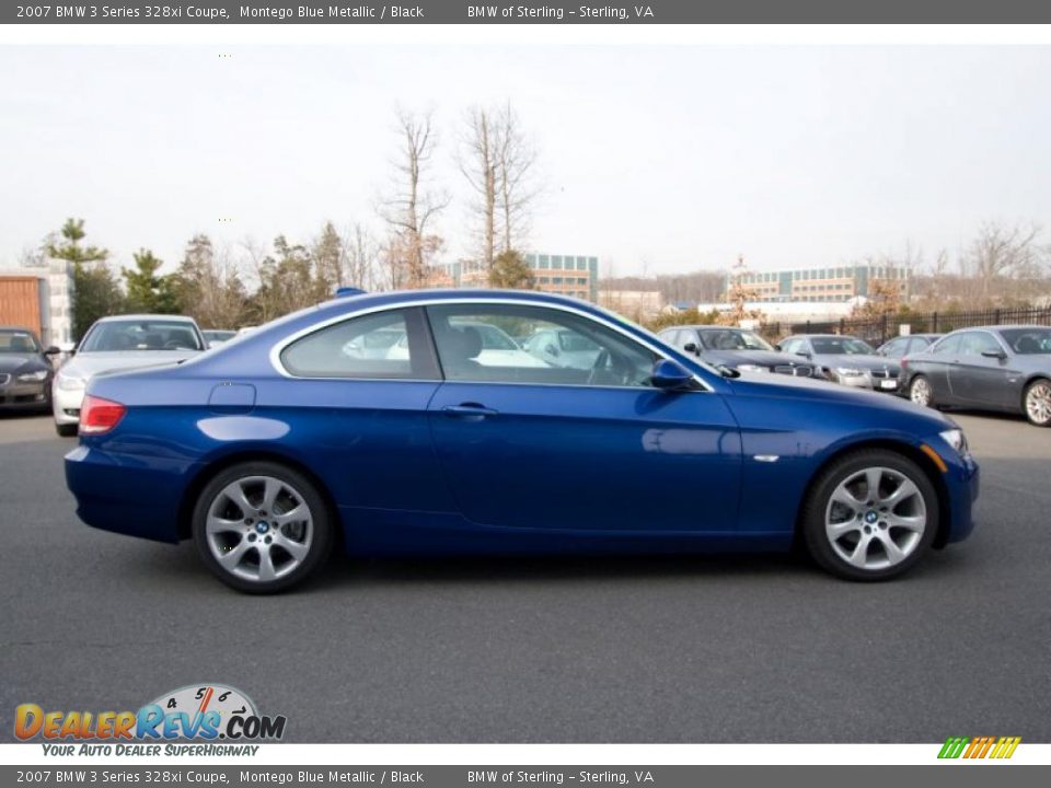 2007 BMW 3 Series 328xi Coupe Montego Blue Metallic / Black Photo #7