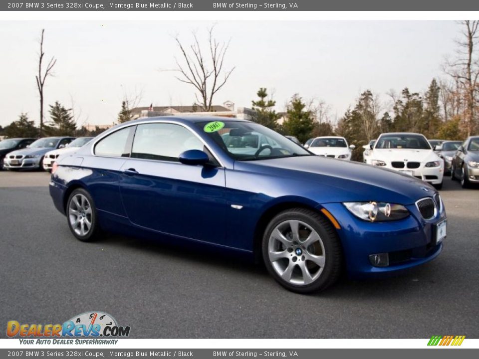 2007 BMW 3 Series 328xi Coupe Montego Blue Metallic / Black Photo #8