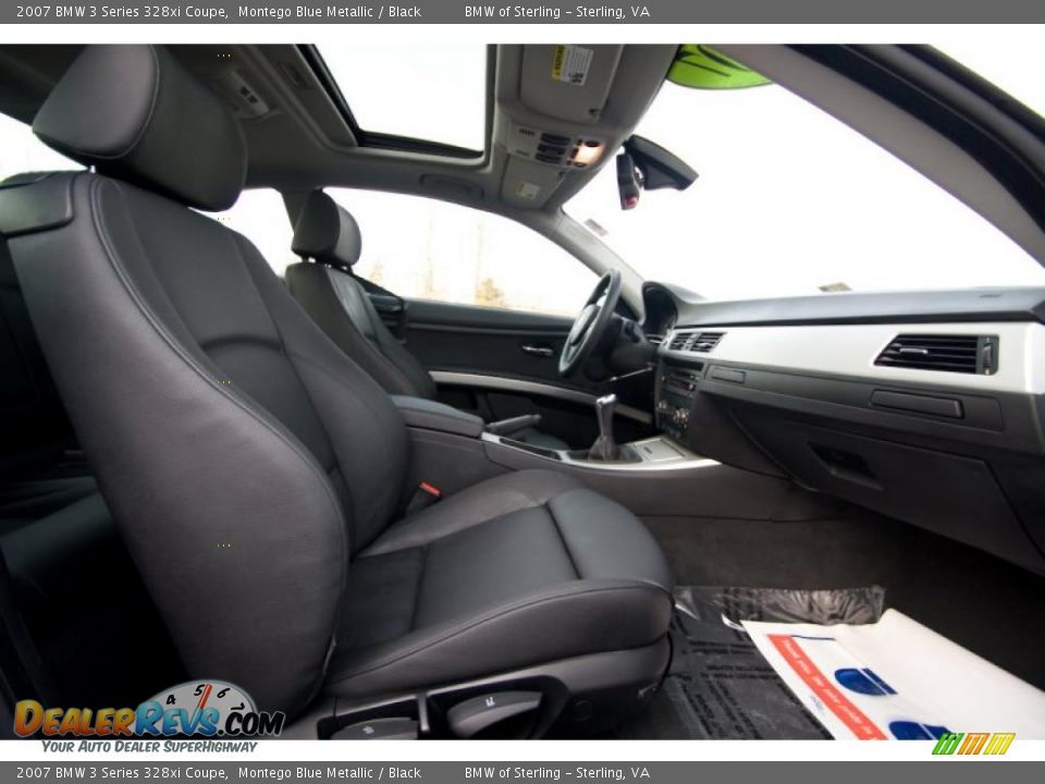 2007 BMW 3 Series 328xi Coupe Montego Blue Metallic / Black Photo #11