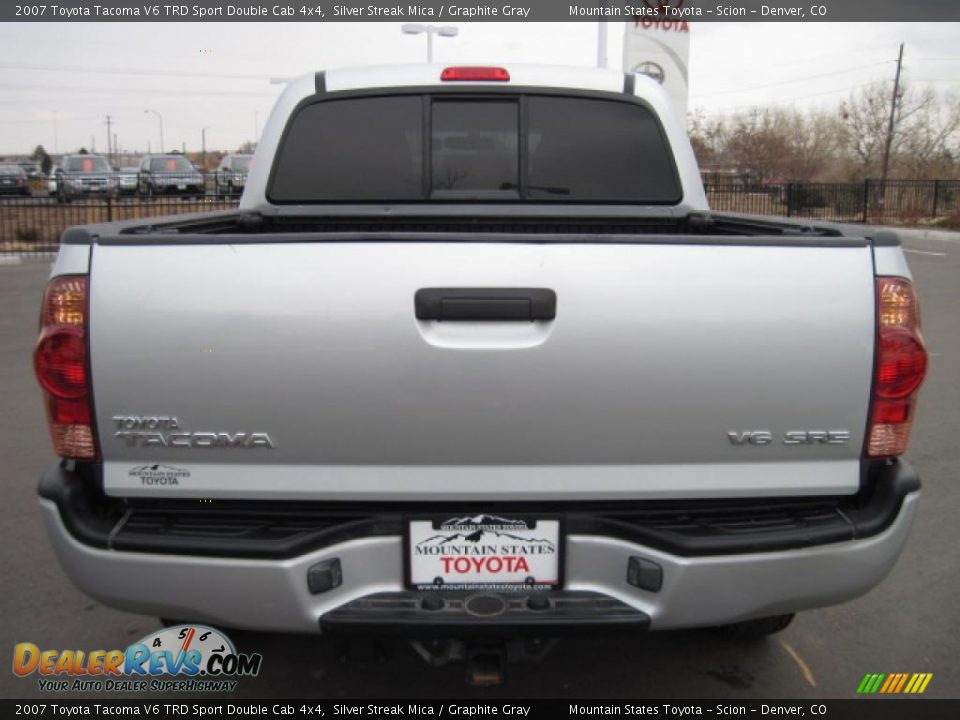 2007 Toyota Tacoma V6 TRD Sport Double Cab 4x4 Silver Streak Mica / Graphite Gray Photo #3
