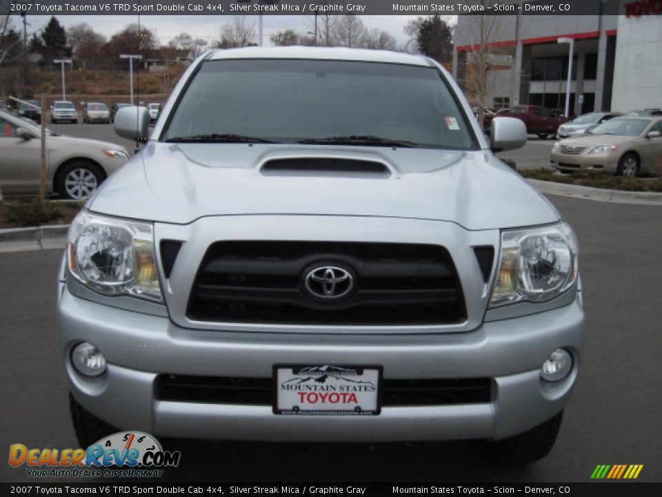 2007 Toyota Tacoma V6 TRD Sport Double Cab 4x4 Silver Streak Mica / Graphite Gray Photo #6