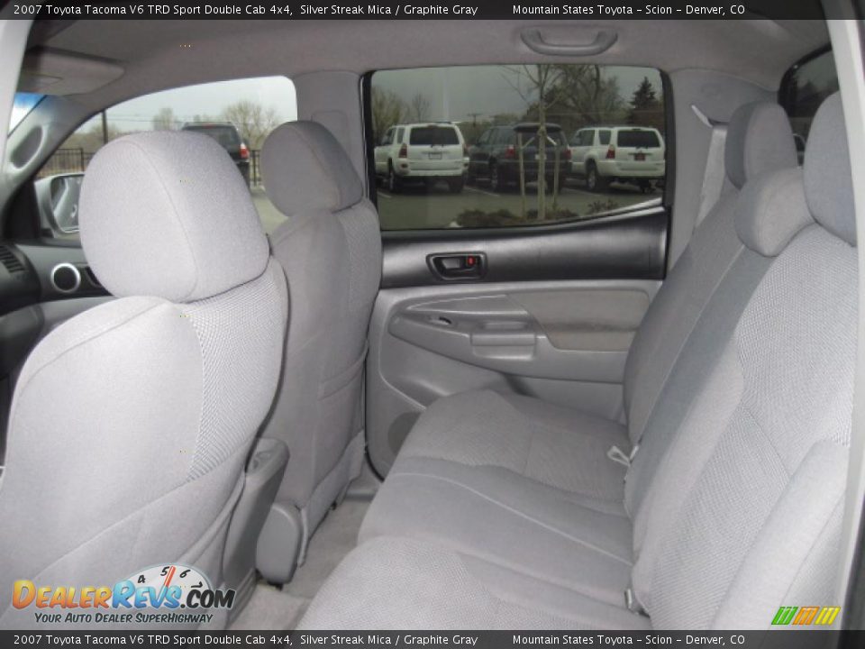 2007 Toyota Tacoma V6 TRD Sport Double Cab 4x4 Silver Streak Mica / Graphite Gray Photo #10