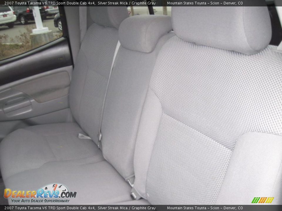 2007 Toyota Tacoma V6 TRD Sport Double Cab 4x4 Silver Streak Mica / Graphite Gray Photo #13