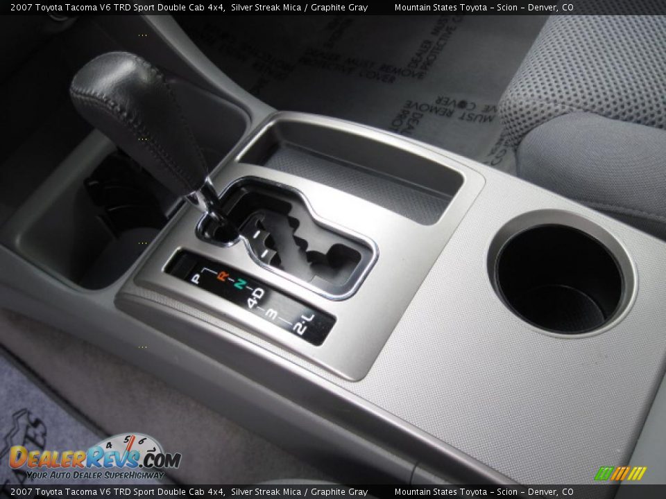 2007 Toyota Tacoma V6 TRD Sport Double Cab 4x4 Silver Streak Mica / Graphite Gray Photo #18