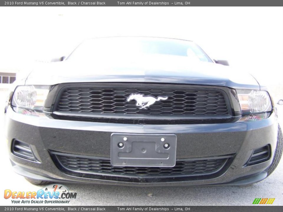2010 Ford Mustang V6 Convertible Black / Charcoal Black Photo #3
