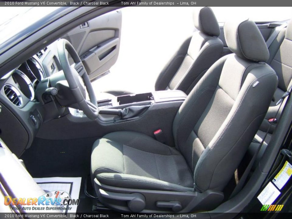 2010 Ford Mustang V6 Convertible Black / Charcoal Black Photo #11