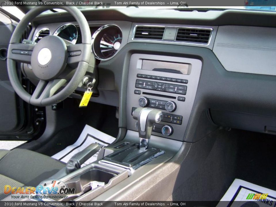 2010 Ford Mustang V6 Convertible Black / Charcoal Black Photo #15