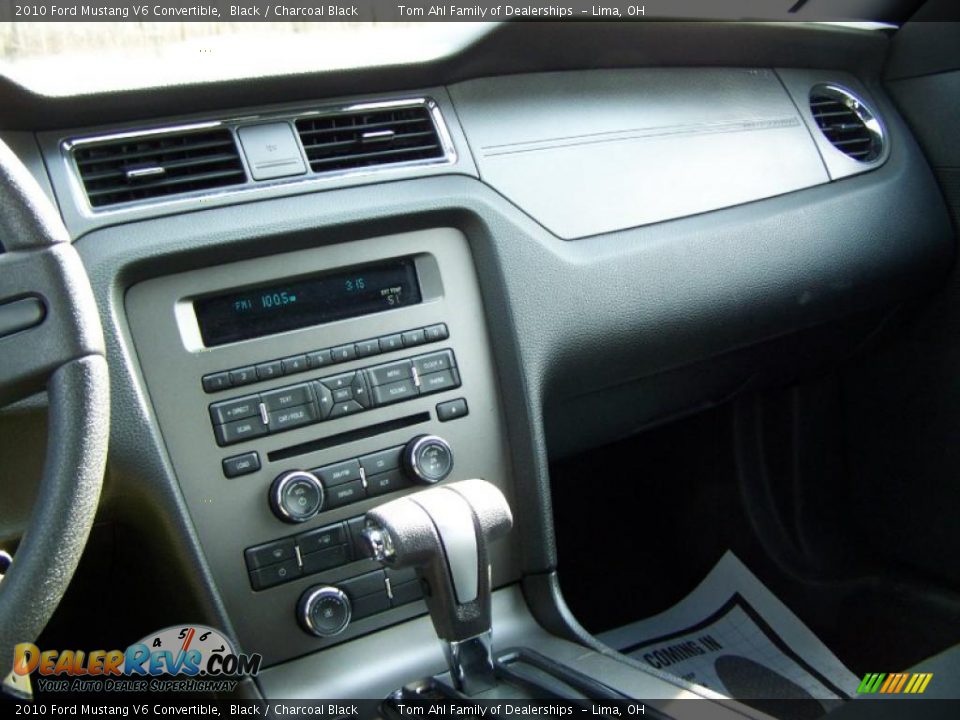 2010 Ford Mustang V6 Convertible Black / Charcoal Black Photo #19