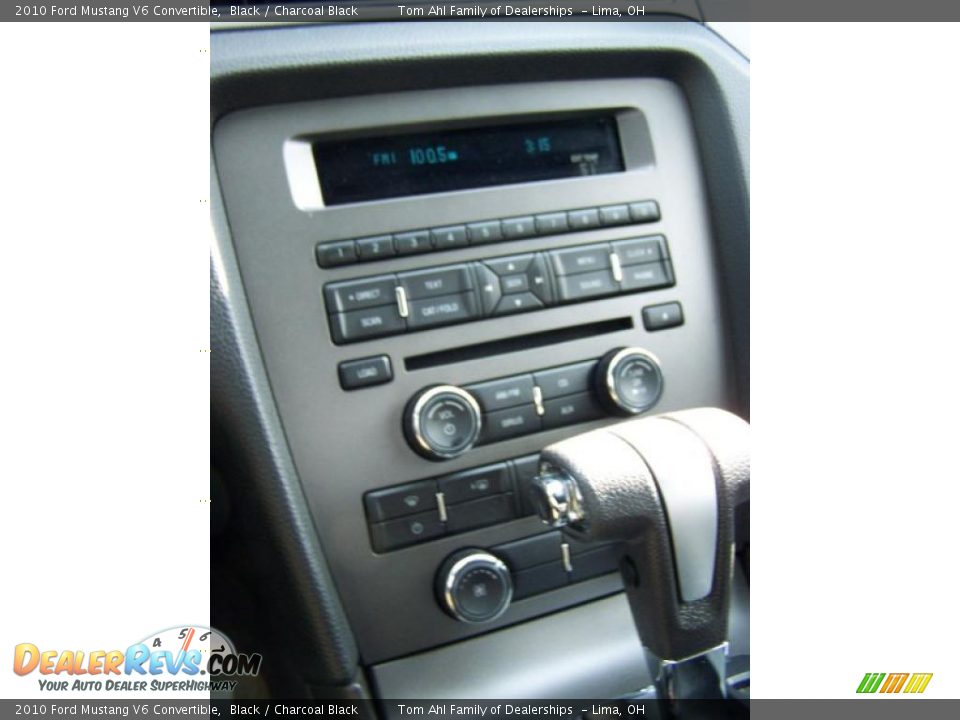 2010 Ford Mustang V6 Convertible Black / Charcoal Black Photo #20