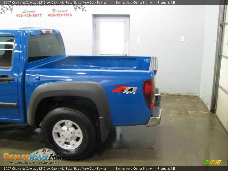 2007 Chevrolet Colorado LT Crew Cab 4x4 Pace Blue / Very Dark Pewter Photo #3