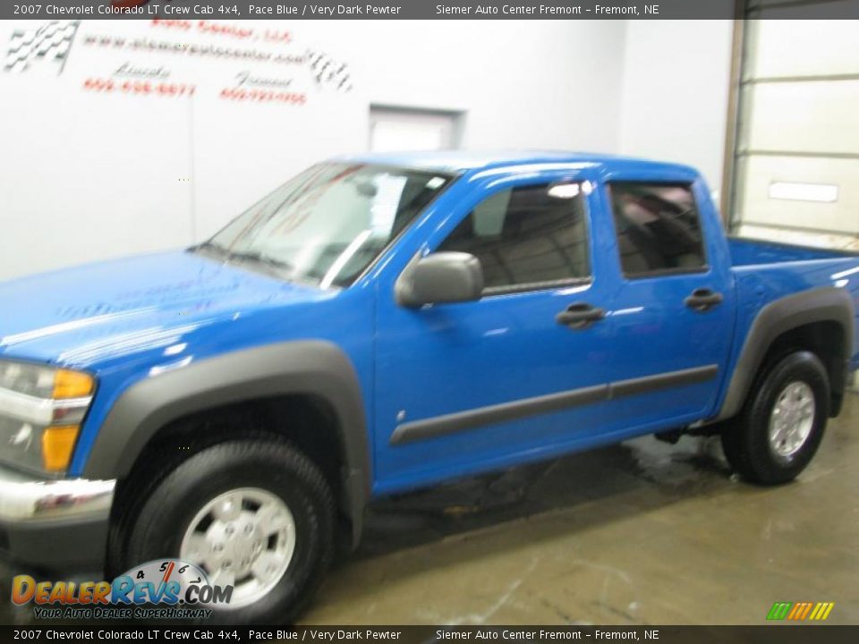 2007 Chevrolet Colorado LT Crew Cab 4x4 Pace Blue / Very Dark Pewter Photo #4