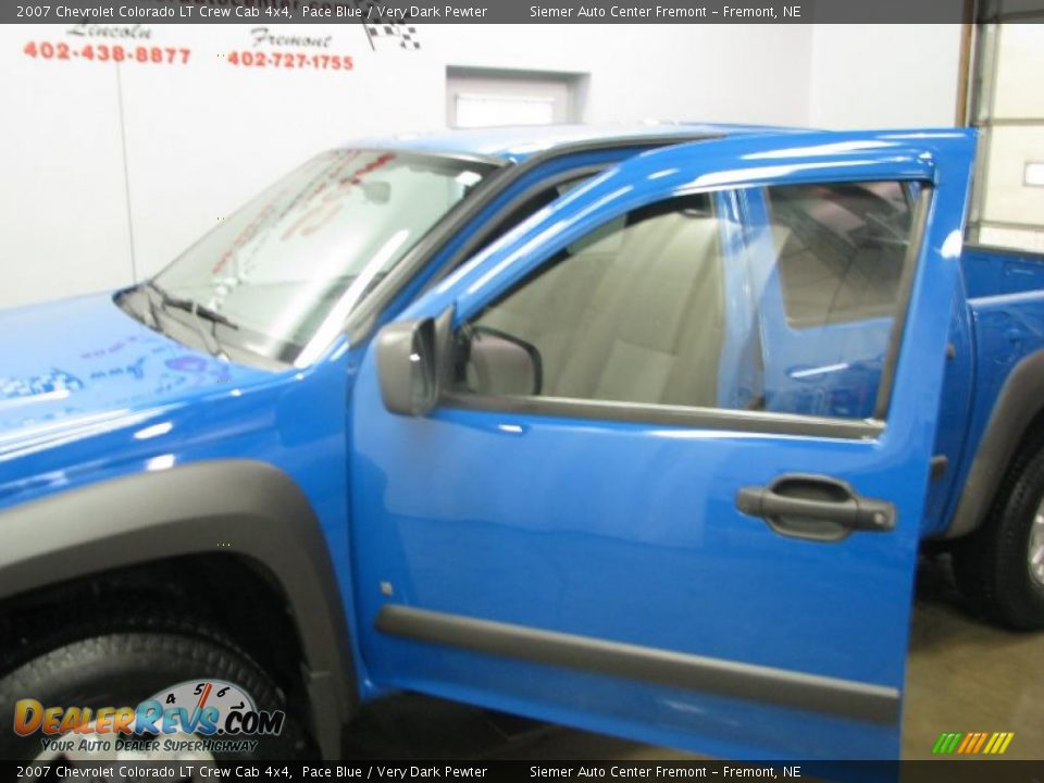 2007 Chevrolet Colorado LT Crew Cab 4x4 Pace Blue / Very Dark Pewter Photo #7