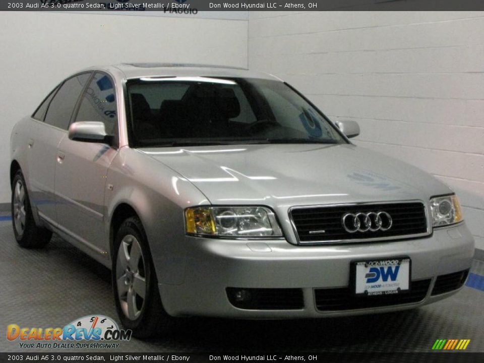 2003 Audi A6 3.0 quattro Sedan Light Silver Metallic / Ebony Photo #1