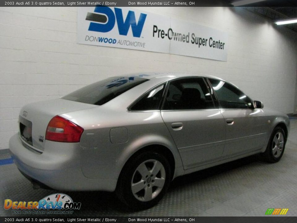 2003 Audi A6 3.0 quattro Sedan Light Silver Metallic / Ebony Photo #2