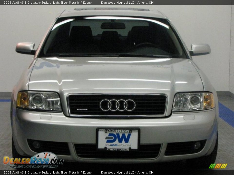 2003 Audi A6 3.0 quattro Sedan Light Silver Metallic / Ebony Photo #3