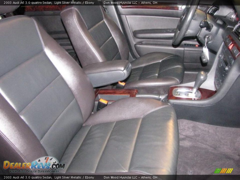 2003 Audi A6 3.0 quattro Sedan Light Silver Metallic / Ebony Photo #7