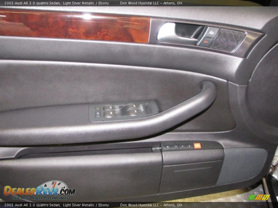2003 Audi A6 3.0 quattro Sedan Light Silver Metallic / Ebony Photo #10