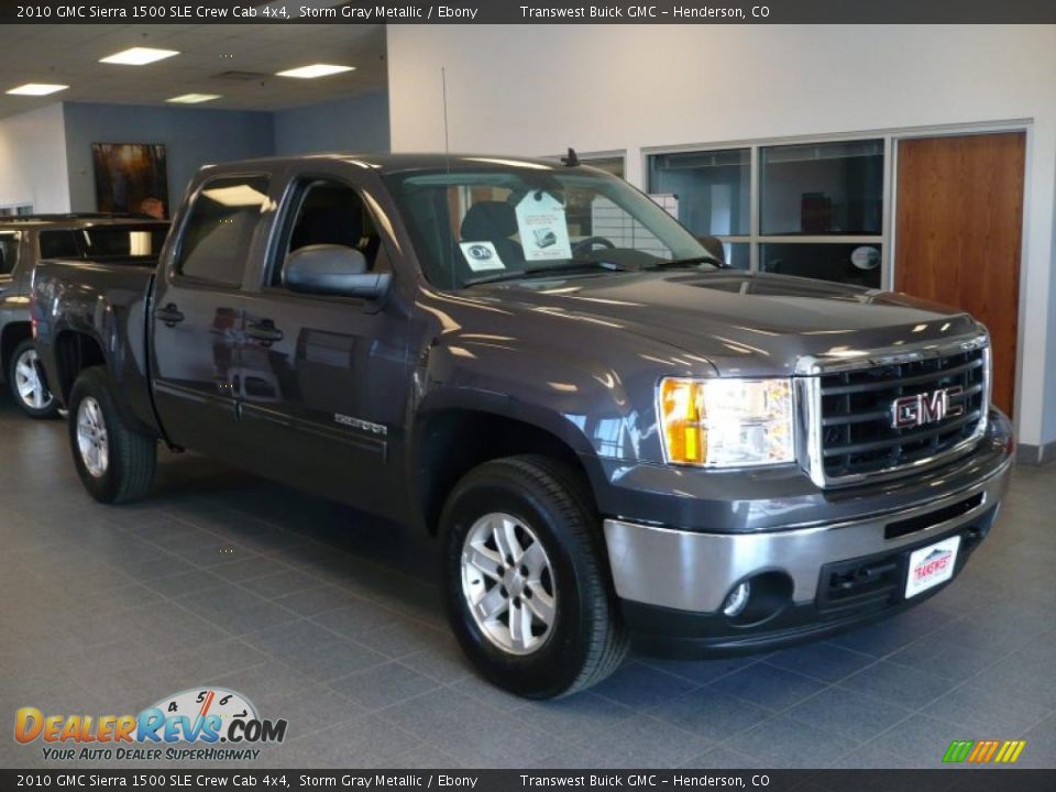 2010 GMC Sierra 1500 SLE Crew Cab 4x4 Storm Gray Metallic / Ebony Photo #1