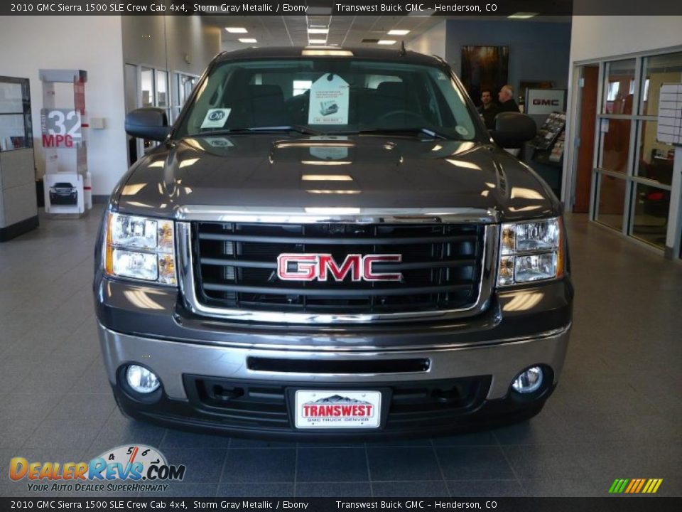 2010 GMC Sierra 1500 SLE Crew Cab 4x4 Storm Gray Metallic / Ebony Photo #2