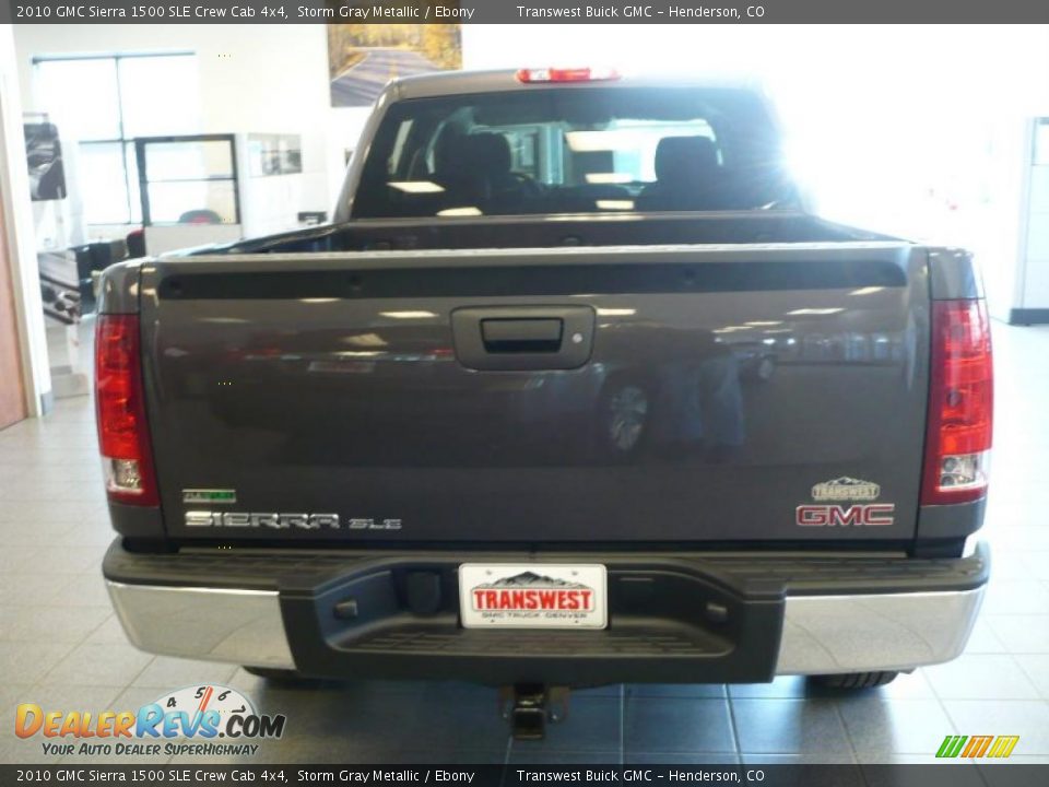 2010 GMC Sierra 1500 SLE Crew Cab 4x4 Storm Gray Metallic / Ebony Photo #3