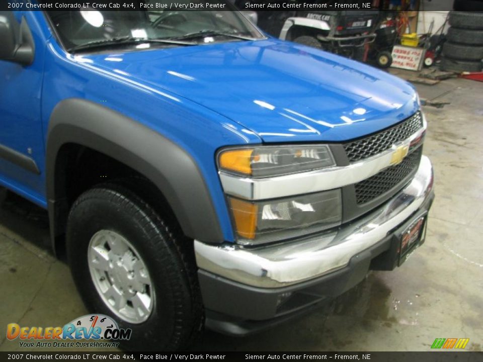2007 Chevrolet Colorado LT Crew Cab 4x4 Pace Blue / Very Dark Pewter Photo #36