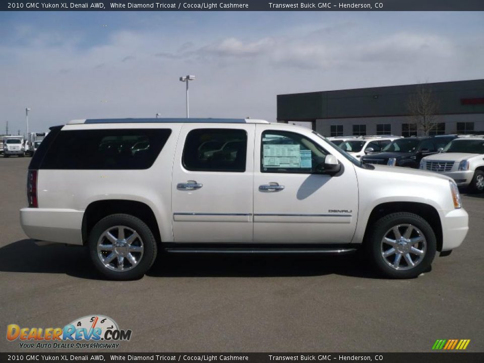 2010 Gmc yukon xl denali white diamond #4