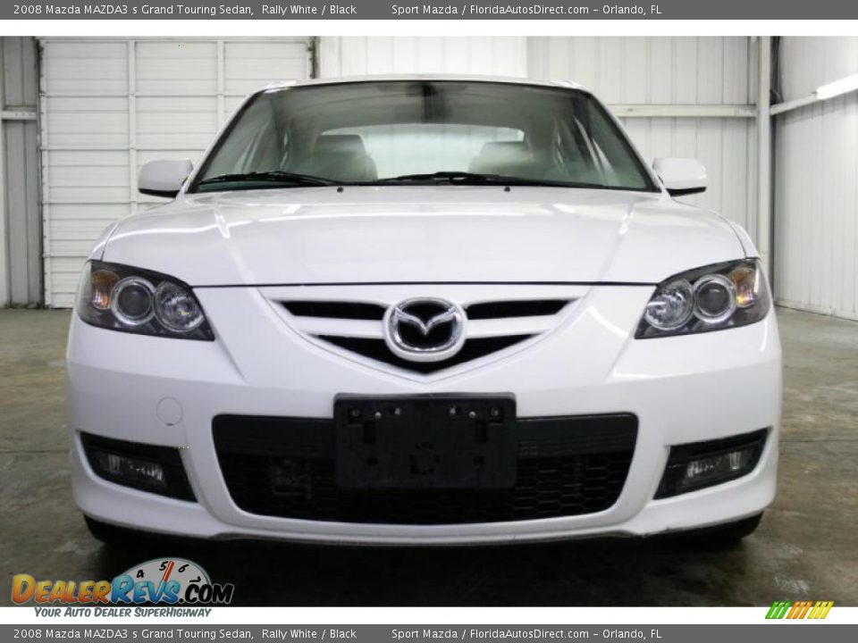 2008 Mazda MAZDA3 s Grand Touring Sedan Rally White / Black Photo #3