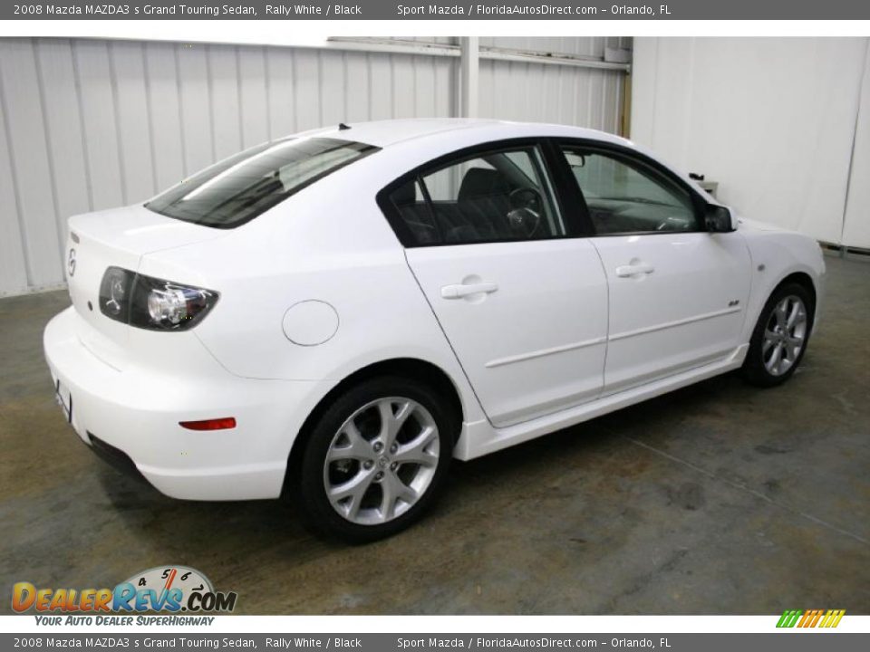 2008 Mazda MAZDA3 s Grand Touring Sedan Rally White / Black Photo #5