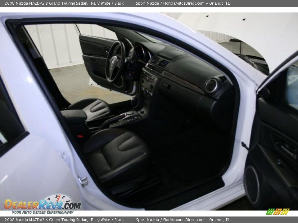 2008 Mazda MAZDA3 s Grand Touring Sedan Rally White / Black Photo #9