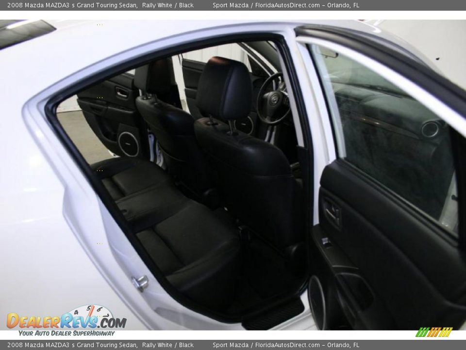 2008 Mazda MAZDA3 s Grand Touring Sedan Rally White / Black Photo #10
