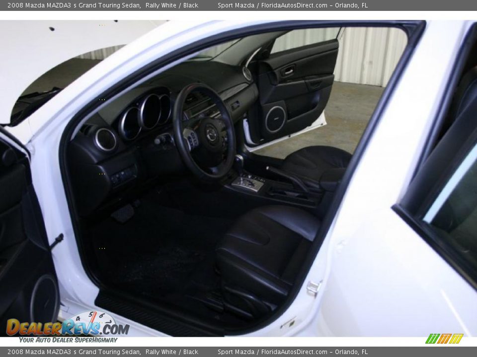 2008 Mazda MAZDA3 s Grand Touring Sedan Rally White / Black Photo #14