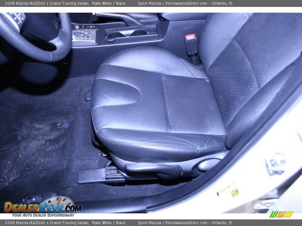 2008 Mazda MAZDA3 s Grand Touring Sedan Rally White / Black Photo #16