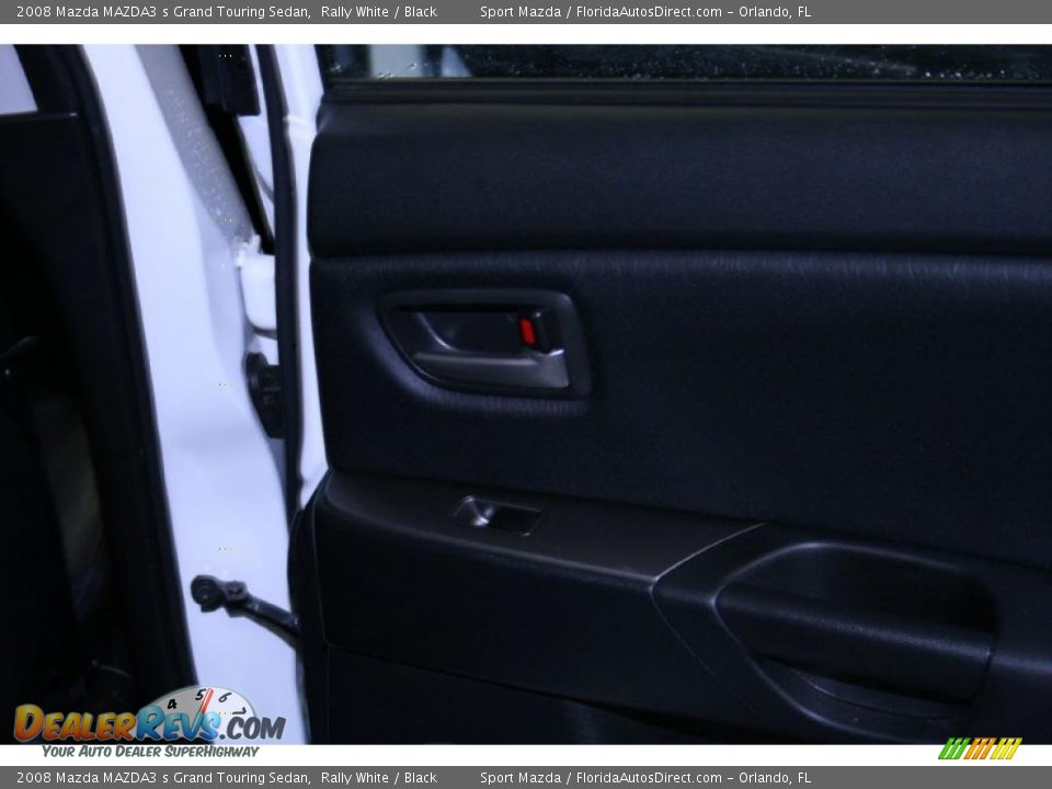 2008 Mazda MAZDA3 s Grand Touring Sedan Rally White / Black Photo #22