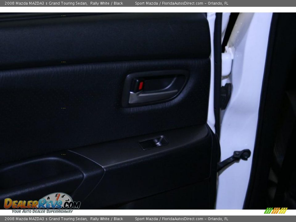2008 Mazda MAZDA3 s Grand Touring Sedan Rally White / Black Photo #24