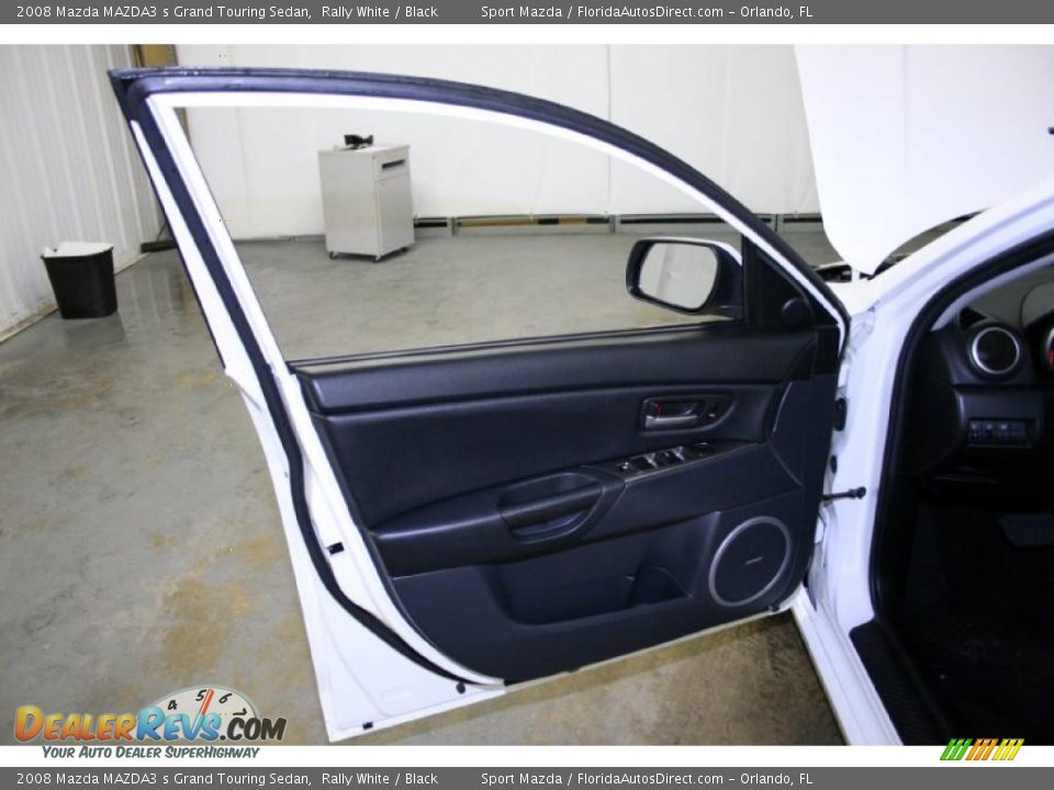 2008 Mazda MAZDA3 s Grand Touring Sedan Rally White / Black Photo #25