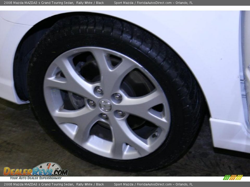 2008 Mazda MAZDA3 s Grand Touring Sedan Rally White / Black Photo #27