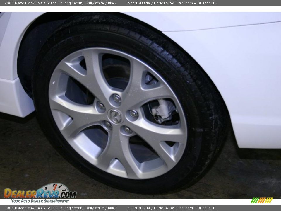 2008 Mazda MAZDA3 s Grand Touring Sedan Rally White / Black Photo #28