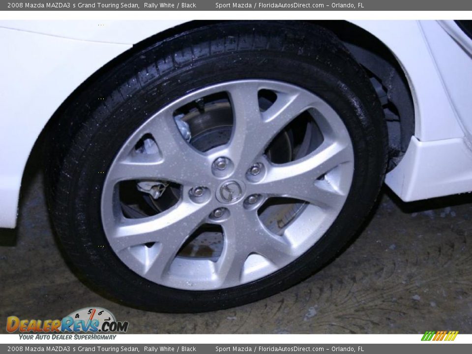 2008 Mazda MAZDA3 s Grand Touring Sedan Rally White / Black Photo #29